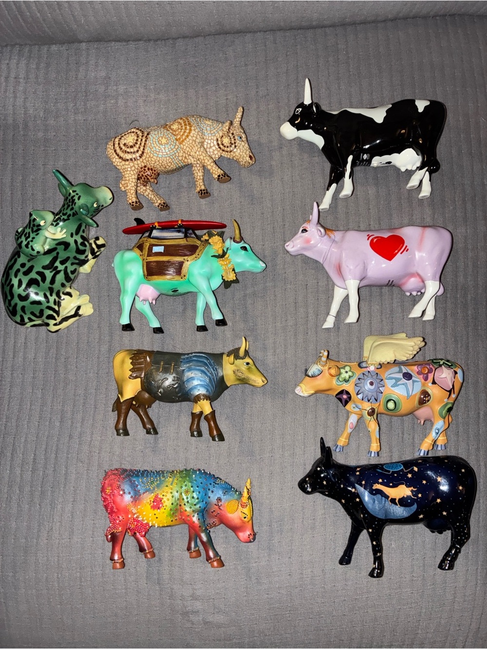 Westland ceramic cow parade lot 9 retired dress up
